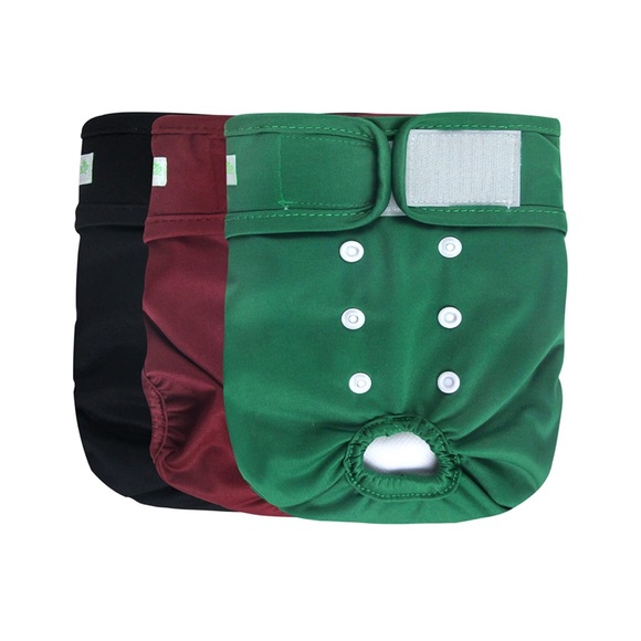 Wegreeco Dog Wegreeco Washable Female Dog Diapers Pack Of 3 Xxl